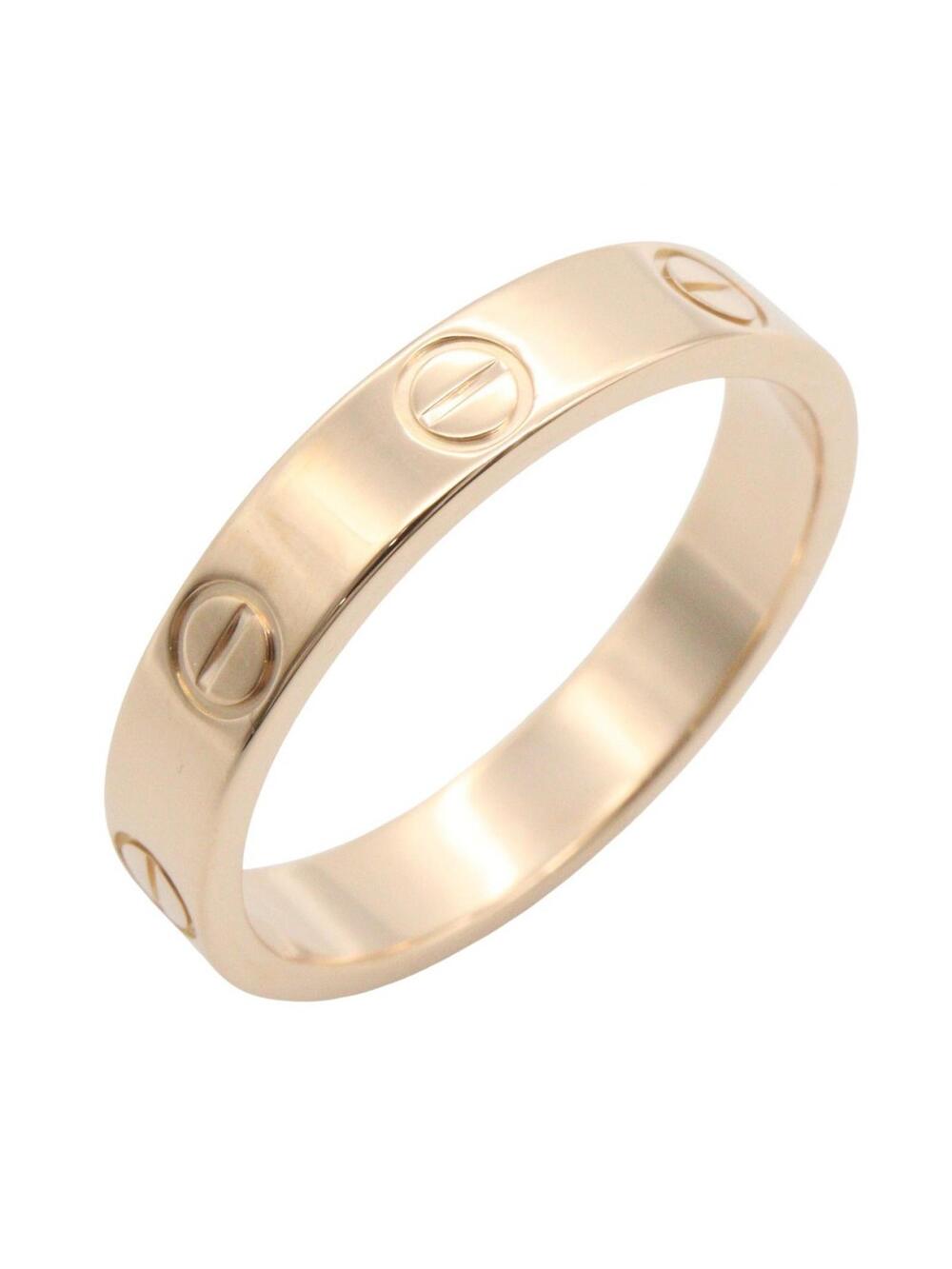 Cartier Mini Love Ring 18Kpg Pink Rose #309593C13B